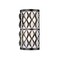 Z-Lite Harden Wall Sconce, 2-Light, 8 In.W x 4.5 In.L x 14.75 In.H, Matte Black/White 1948-2S-MB - alternate 5